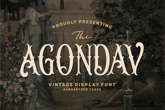 Agondav: A Victorian Vintage Font for Bold Titles