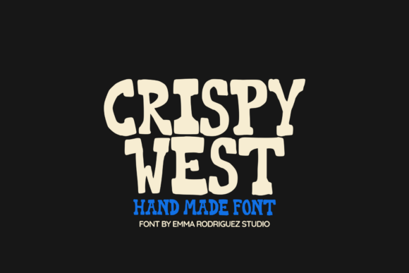 Crispy West: A Gritty Hand-Drawn Western Font