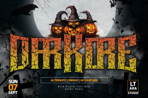 Darkore: A Gothic Display Font Forged for Impact