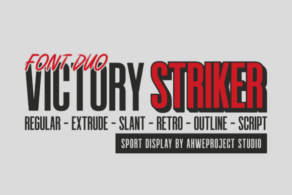 Evaluating Victory Striker: A Comprehensive Guide to the Sports Display Font Duo