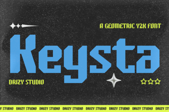 Keysta: How the Y2K Geometric Font is Reshaping Modern Brand Identity