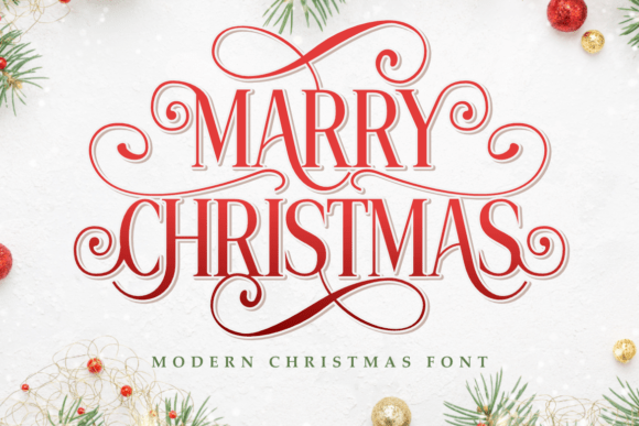 Marry Christmas: A Modern Typeface for Festive Elegance