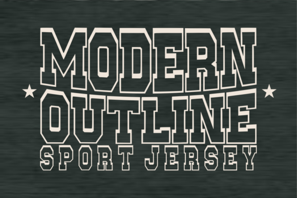 Modern Outline: The Ultimate Athletic Typeface