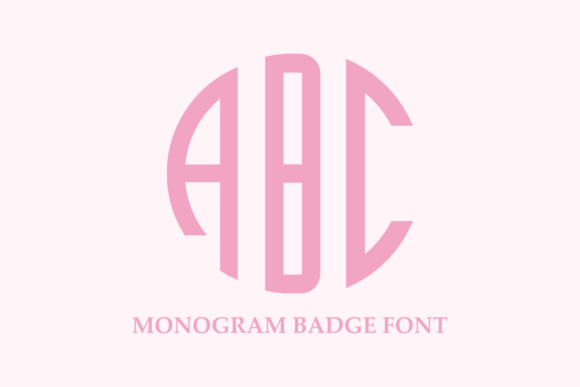Monogram Badge: A Stylish Font for Creative Personalization