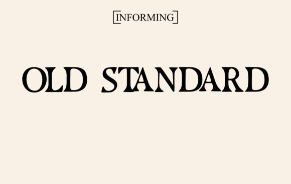 Old Standard: A Timeless Typeface for Modern Creative Workflows