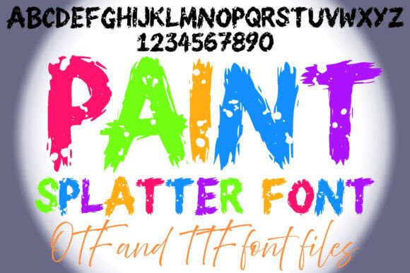 Paint Splatters: Bold Typography for Creative Brands