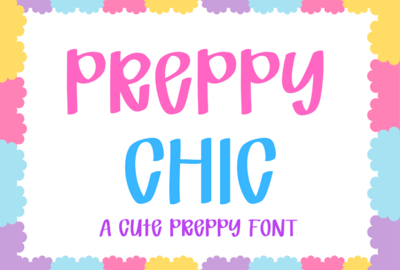 Preppy Chic: A Bold, Playful Typeface for Modern Design