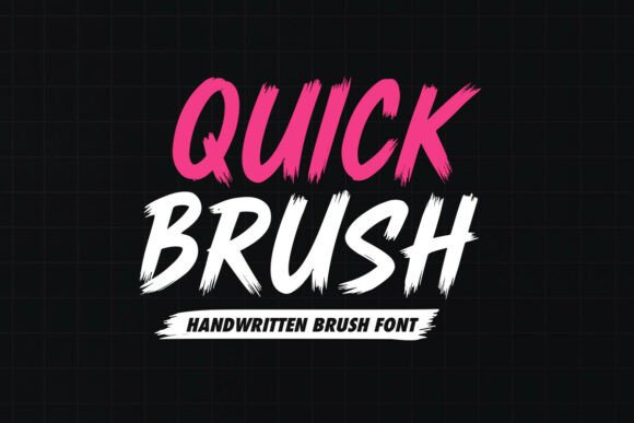 Quick Brush: Elevating Your Brand with Modern Handwritten Typography