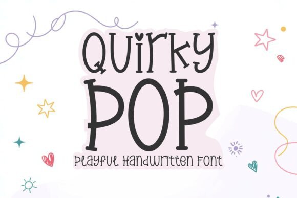 Quirky Pop: A Lively Handwritten Display Font