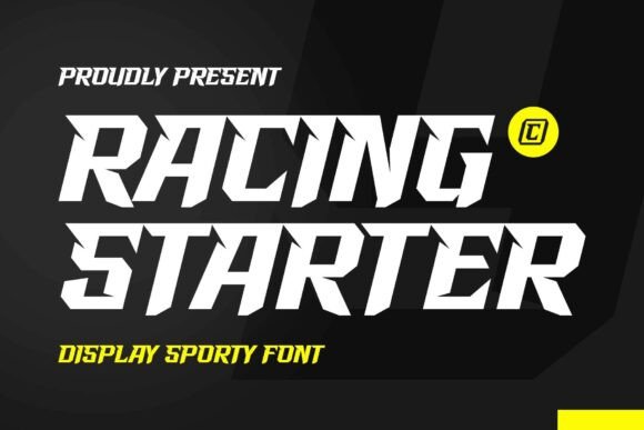 Racing Starter: A Bold Typeface for Dynamic Designs