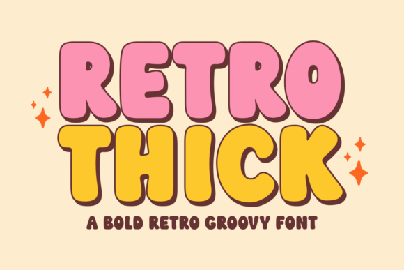 Retro Thick: A Bold Display Font for Timeless Design