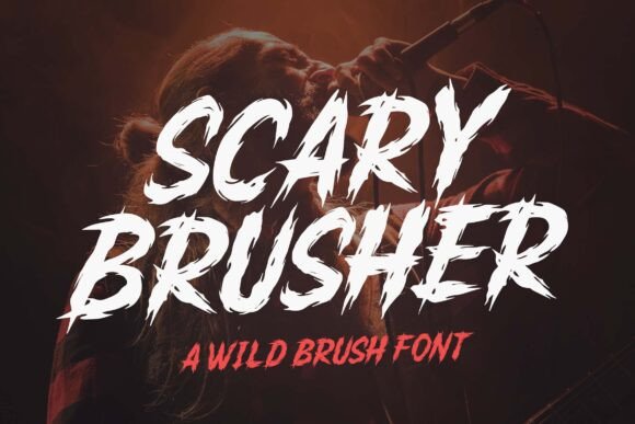 Scary Brusher: A Bold Typography Solution for Dynamic Branding