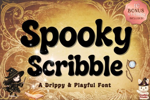 Spooky Scribble: A Playful Halloween Typeface