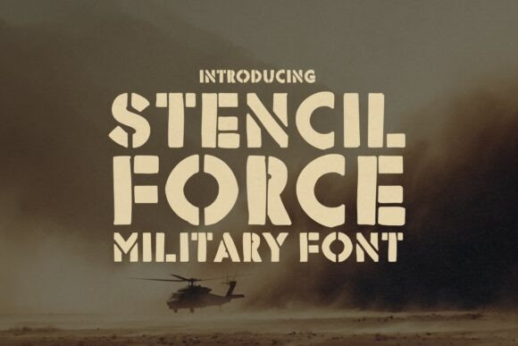 Stencil Force: The Ultimate Military Typography