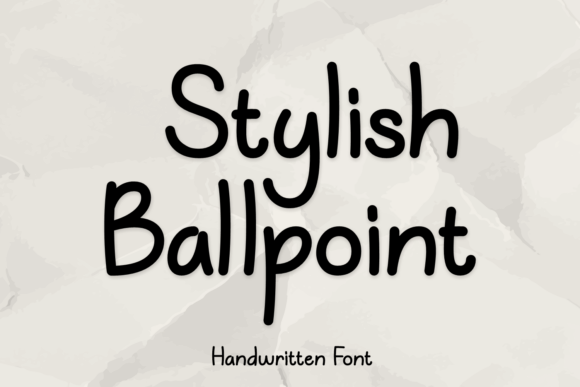 Stylish Ballpoint: A Natural Handwriting Font