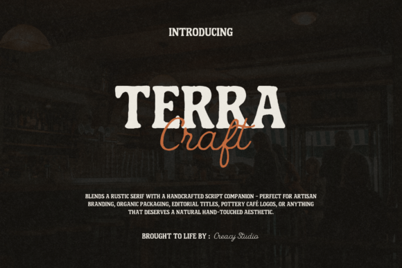 Terra Craft Duo: A Handcrafted Typography Pair