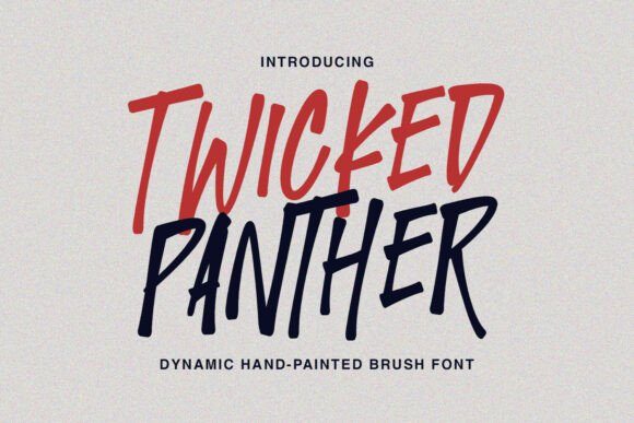 Twicked Panther: A Bold Typeface for Rebellious Design