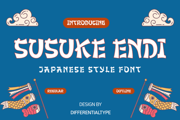 Unleash the Spirit of the Orient with Susuke Endi: A Dynamic Display Font for Authentic Japanese-Inspired Design
