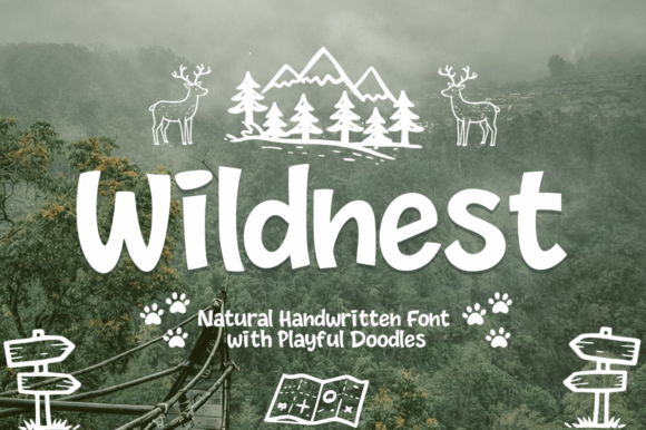 Wildnest: A Handwritten Font for Outdoor Adventures